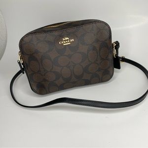 Coach Mini Camera Bag In Signature Canvas